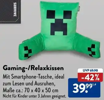 Aldi Süd Gaming-/Relaxkissen Angebot