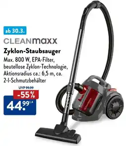 Aldi Süd CLEANMaxx Zyklon-Staubsauger Angebot