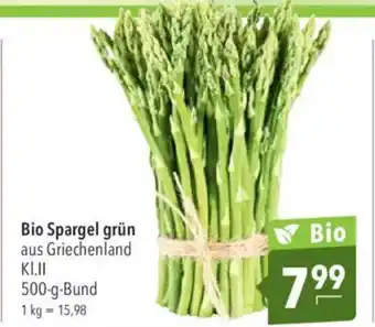 CITTI Markt Bio Spargel grün Angebot