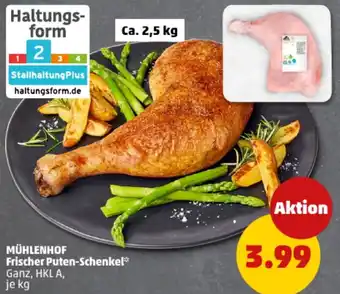 PENNY MÜHLENHOF Frischer Puten-Schenkel Angebot