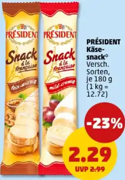 PENNY PRÉSIDENT Käsesnack Angebot