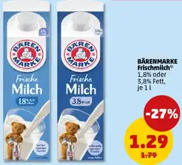 PENNY BÄRENMARKE Frischmilch Angebot