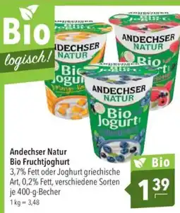 CITTI Markt Andechser Natur Bio Fruchtjoghurt Angebot