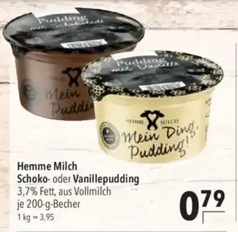 CITTI Markt Hemme Milch Schoko- oder Vanillepudding Angebot