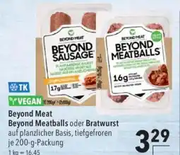 CITTI Markt Beyond Meat Beyond Meatballs oder Bratwurst Angebot