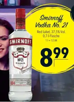 CITTI Markt Smirnoff Vodka No. 21 Angebot