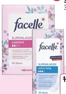 Rossmann Facelle Slipeinlagen Extra Lang Angebot