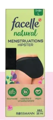 Rossmann Facelle Natural Menstruations Hipster Angebot