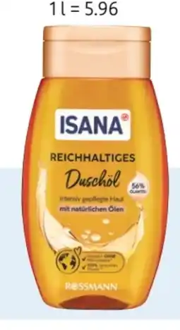 Rossmann Isana Reichhaltiges Duschöl Angebot