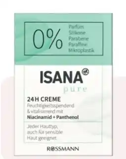 Rossmann Isana Pure 24H Creme Angebot