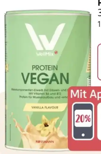 Rossmann Wellmix Sport Veganes Protein Pulver Angebot