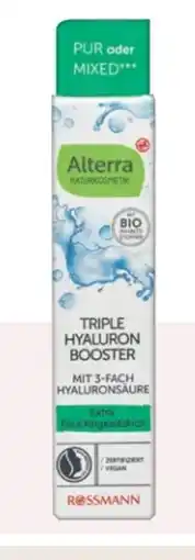 Rossmann Alterra Triple Hyaluron-Booster Angebot