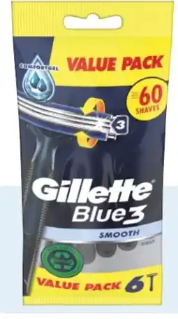 Rossmann Gillette Blue 3 Smooth Einwegrasierer Angebot