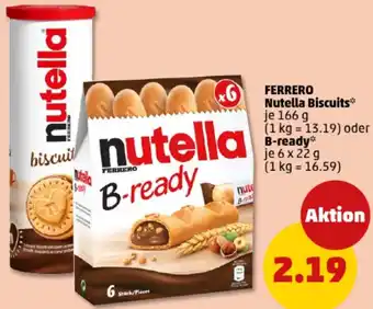 PENNY FERRERO Nutella Biscuits oder B-ready Angebot