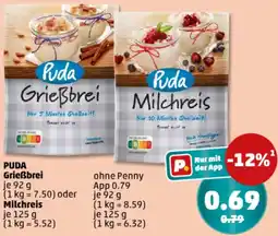 PENNY PUDA Grießbrei oder Milchreis Angebot