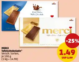 PENNY MERCI Tafelschokolade Angebot