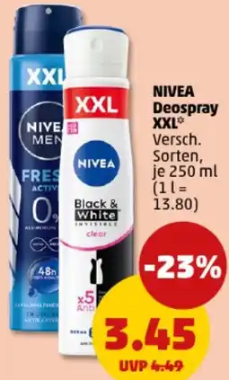 PENNY NIVEA Deospray XXL Angebot