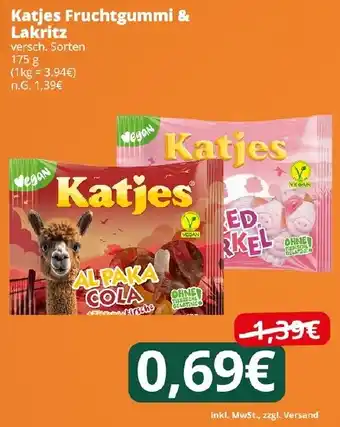 Famila Nord West Katjes Fruchtgummi & Lakritz Angebot