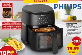 PENNY Philips Heißluftfritteuse NA220/00 Angebot