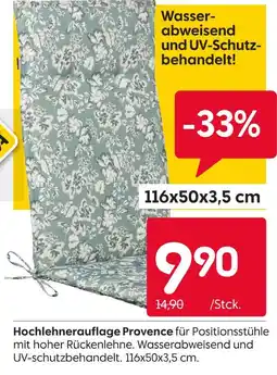 Rusta Hochlehnerauflage provence Angebot