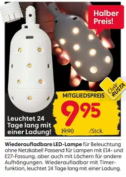 Rusta Wiederaufladbare led-lampe Angebot