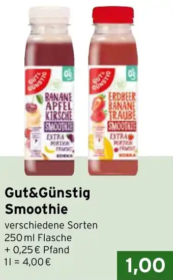 CAP Markt Gut&Günstig Smoothie Angebot