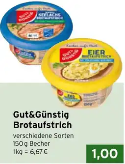 CAP Markt Gut&Günstig Brotaufstrich Angebot