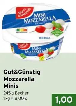 CAP Markt Gut&Günstig Mozzarella Minis Angebot