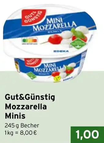 CAP Markt Gut&Günstig Mozzarella Minis Angebot