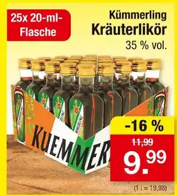 Zimmermann Kümmerling kräuterlikör Angebot