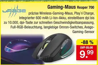 Zimmermann Urage gaming-maus reaper 700 Angebot