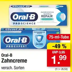 Zimmermann Oral-b zahncreme Angebot