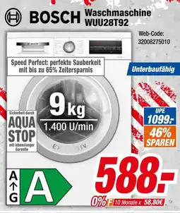 Expert Bosch waschmaschine wuu28t92 Angebot