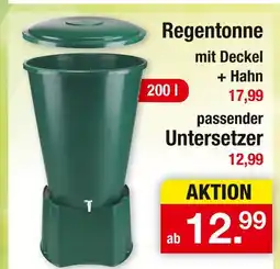 Zimmermann Regentonne mit deckel + hahn Angebot