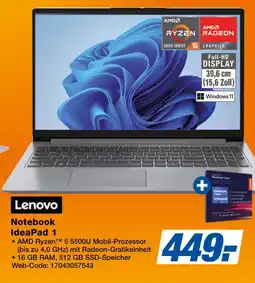 Expert Lenovo notebook ideapad 1 Angebot