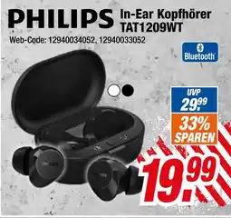 Expert Philips in-ear kopfhörer tat1209wt Angebot