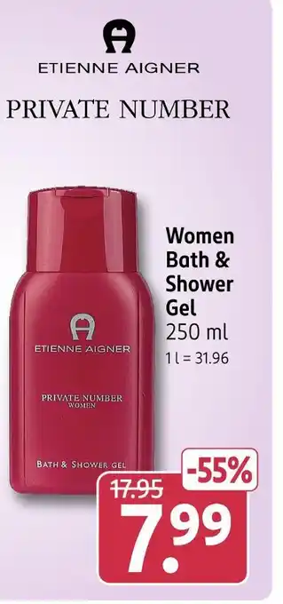 Rossmann Etienne aigner women bath & shower gel Angebot