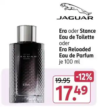 Rossmann Jaguar era oder stance eau de toilette oder era reloaded eau de parfum Angebot