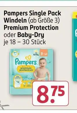 Rossmann Pampers single pack windeln Angebot