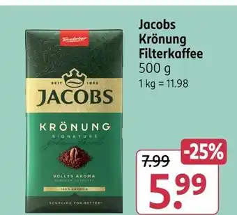 Rossmann Jacobs krönung filterkaffee Angebot