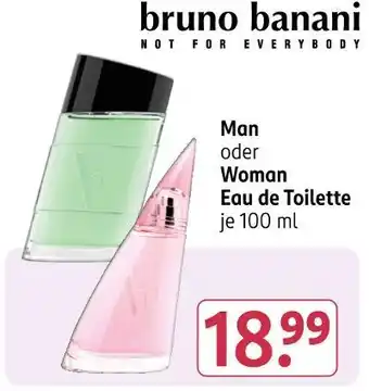 Rossmann Bruno banani man oder woman eau de toilette Angebot