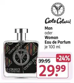 Rossmann Carlo colucci man oder woman eau de parfum Angebot