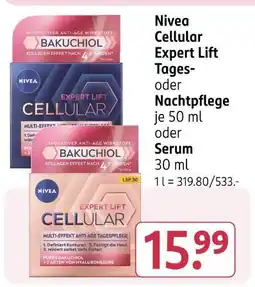 Rossmann Nivea cellular expert lift tages- oder nachtpflege Angebot