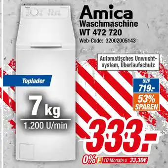 Expert Amica waschmaschine wt 472 720 Angebot