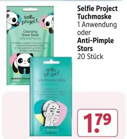 Rossmann Selfie project tuchmaske oder anti-pimple stars Angebot