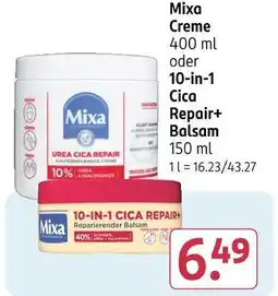 Rossmann Mixa creme oder 10-in-1 cica repair+ balsam Angebot