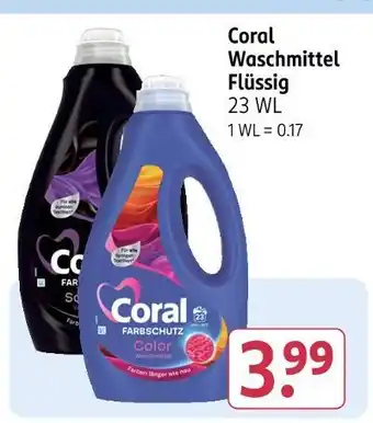 Rossmann Coral waschmittel Angebot