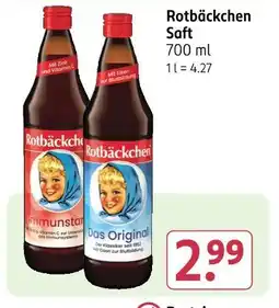 Rossmann Rotbäckchen saft Angebot