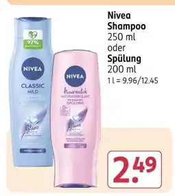 Rossmann Nivea shampoo Angebot