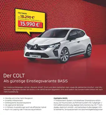 Mitsubishi Der colt Angebot